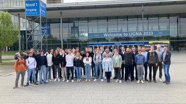 Tischler/innen und Studierende der Fachschule für Holztechnik besuchen die LIGNA in Hannover